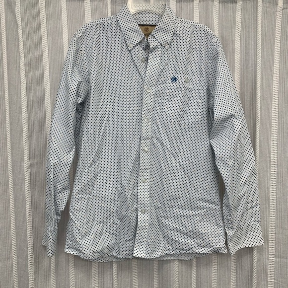 Wrangler Button‎ Down Long Sleeve Dress Shirt Size XL - EUC - Picture 1 of 8
